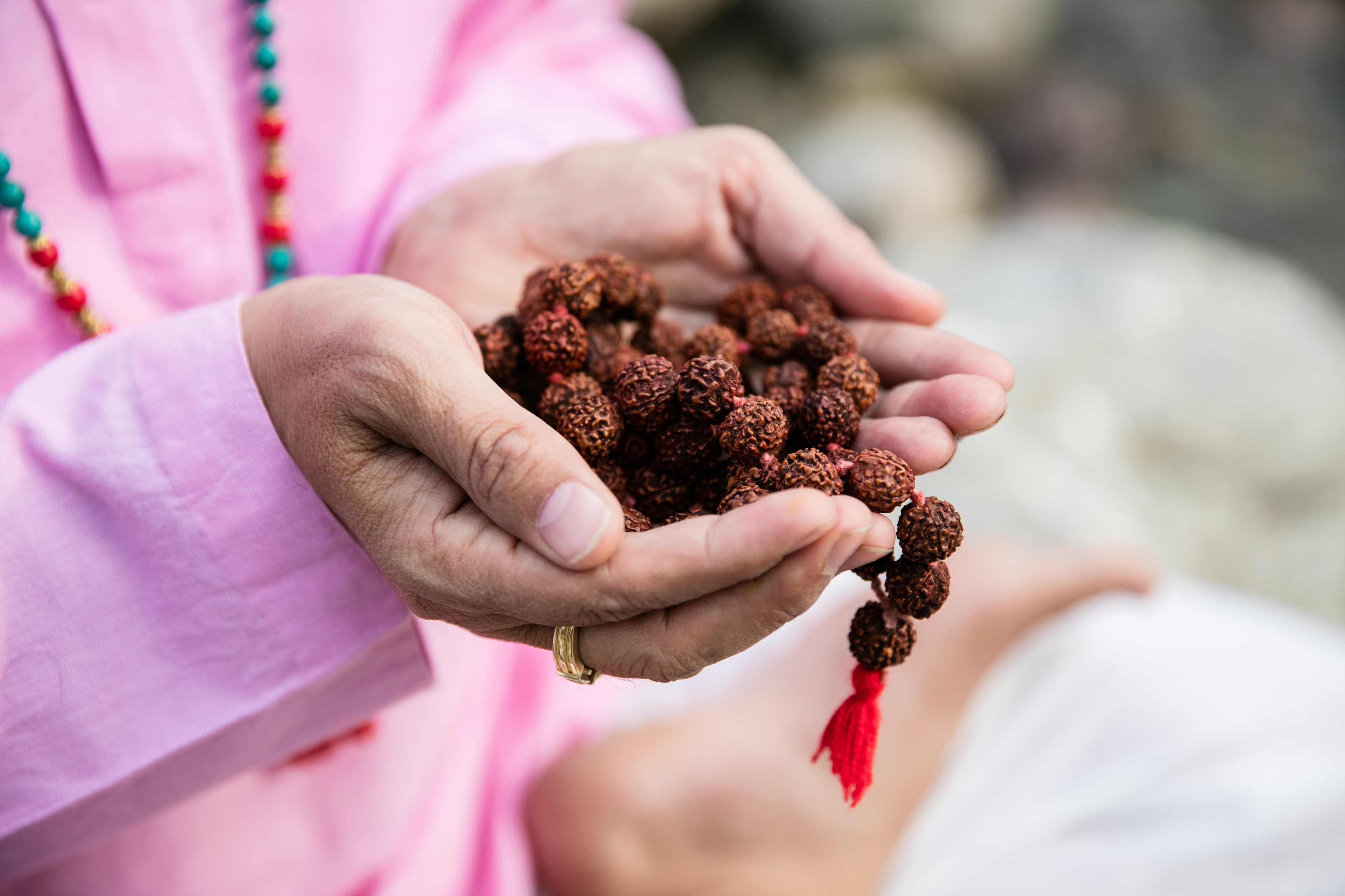 Mala in hand
